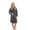 Charcoal, variant on Terry Cotton Hooded Unisex Teenagers and Petites Bathrobe - Red, Xlarge