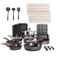 thumbnail image 1 of Juego de utensilios de cocina DishDelight, 30 piezas, antiadherentes, granito, inducción, 1 of 7