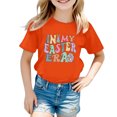 thumbnail image 4 of Shadoumai Girls Easter Shirts Size 7/8 Easter's Day Letter Graphic Printed Round Neck Short Sleeve T Shirt Top Loose Funny Tees T-Shirt Boys & Girls Shirts, 4 of 4