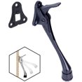 thumbnail image 1 of OGC 6"" Easy semi-Automatic Door Stops - 6 Inch Door Stopper with a Height-Adjustable Rubber (Black), 1 of 4