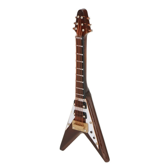 Mini Modelo De Guitarra, Réplica De Guitarra Eléctrica En Miniatura De Café De Decoración Realista Para El Hogar