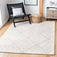 thumbnail image 2 of SAFAVIEH Micro-Loop Oraline Diamond Area Rug, Beige/Brown, 8' x 10', 2 of 7