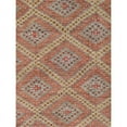 thumbnail image 3 of Pasargad Home Kilim 75" x 135" Hand-Woven Lamb's Wool Area Rug in Red, 3 of 3
