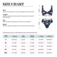 thumbnail image 4 of Kdxio Cartoon Dinosaur Print Women's 2 Piece High Waisted Wrap Spaghetti Strap Summer Swimsuit Bikini Set-Medium, 4 of 7