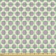 thumbnail image 2 of Ambesonne Geometrical Fabric by the Yard Upholstery, Monochrome Polka Dots, 5 Yards, Lilac and White, 2 of 5