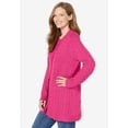 thumbnail image 3 of Woman Within Plus Size Cotton Cable Knit Cardigan Sweater, 3 of 6