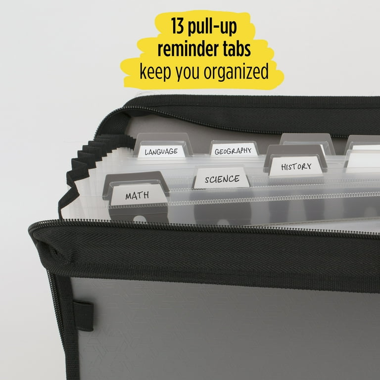 Five Star 13-Pocket Expanding File, Tabs, 8-1/2 Five Star 13-Pocket Expanding File, Tabs, 8-1/2