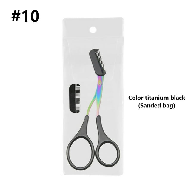 EGNMCR Eyebrow Trimmers Scissor New Eyebrow Scissors With Comb Precision Eyebrow Trimming Scissors Non-Slip Eyebrow Cutter Hair Removal Eyebrow Scissors Eyebrow trimmer