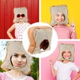 thumbnail image 2 of Sombrero de pan tostado, pan caliente, accesorios para selfies, sombrero de peluche, accesorio para disfraz, 2 of 8
