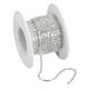 thumbnail image 1 of 5.5 Yardas Cristal Imitación Diamante Cadena 3mm Cosido Cerrar Garra Cadena Adorno para Bricolaje Joyería Ropa Bolsos Zapatos Decoración Plata Inferior Parte Blanco, 1 of 7