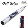 thumbnail image 4 of Golf Putter Grip, Premium PU Leather Star Pattern Golf Club Grips, Non-Slip Lightweight Golf Handle Replacement, Comfortable Tacky Feel, 10.5 Inches A#002 White, 4 of 9
