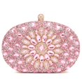 thumbnail image 1 of Bolso de mano de noche Beaguful con diamantes de imitación brillantes, rosa, 1 of 7