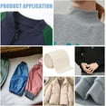 thumbnail image 6 of 2Pcs Knitted Rib Fabric Cuffs Replacement 29.5x2.75inch Tubular Rib Knit Fabric for Waistband Wear Cotton Padded Jacket Sportswear Cuffs Extension 3.5mm Thick Antique White, 6 of 9
