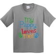 thumbnail image 3 of Inktastic My Pappy Loves Me Youth T-Shirt, 3 of 5