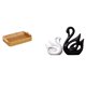 thumbnail image 1 of Cestas de almacenamiento,Cestas de almacenamiento de cocina tejidas con asas hechas a mano,Cestas de pan redondas Bandejas para servir Rectángulo,Esculturas de ciervos,Estatua de pareja de, 1 of 8