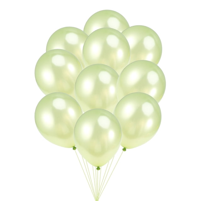 20pcs 12 pulgadas globos de cumpleaños de látex boda globos suministros de decoración del partido (verde claro)