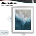 thumbnail image 4 of Stupell Industries Coastal Aerial Tide Abstraction Gray Framed Print Under Glass, 13 x 16, by Denise Brown, 4 of 8