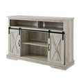 thumbnail image 6 of Pemberly Row Modern Wood Sliding Barn Door TV Stand for TVs up to 52" in Oak, 6 of 7