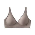 thumbnail image 4 of HNMKIU Women Sports Bras Strappy Padded Medium Yoga Workout Tops Breathable Athletic Activewear Seamless Adjustable Chest Band Grey - XL, 4 of 4