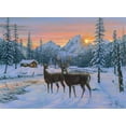 thumbnail image 2 of Tift, Jeff 32x24 White Modern Wood Framed Museum Art Print Titled - Whitetail And Cabin, 2 of 4