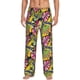 thumbnail image 1 of Balery Colrful Tropical Leaves Pantalones de pijama para hombre, pijama ultraligero, pantalón de descanso-3X-Large, 1 of 6
