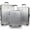 Titanium, variant on World Traveler Dejuno Monarch 3-Piece Polycarbonate Spinner Luggage Set - Titanium