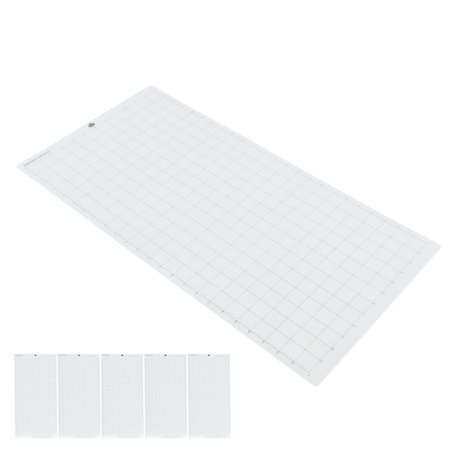5PCS Cutting Mat 24 X 12in PVC Adhesive Viscosity Medium Mesh Anti Slip Transparent High Elasticity Grid Cutting Mat For Construction Paper Cameo Quilting Sewing