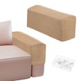 thumbnail image 1 of Fundas para brazos de sofá Uxcell para reposabrazos de 17.71 a 20" Antideslizantes y elásticas [Camello], 1 of 7