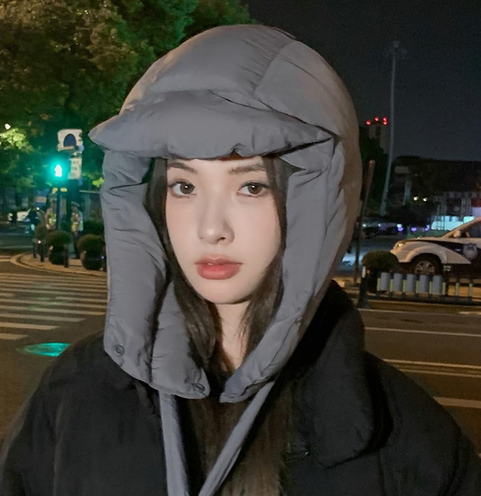 CoCoMangos Winter Balaclava Hood Ski Caps Outdoor Thickened Cold and Warm Beanie Hats Cycling Windproof Lei Feng Hat