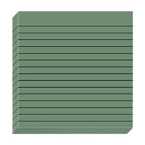 Under $1 Clear Sticky Notes, 3X3 Inch Lined Sticky Notes, Vintage Colors Memo Pads with Strong Adhesive, 30 Sheets Per Pad, Transparent Sticky Notes, Multi-Color, by Goohae