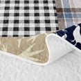 thumbnail image 5 of Erosebridal Farm Chicken Patchwork Bed Spread Queen,Rustic Farmhouse Cabin Queen Coverlet Set For Boys,3-Piece, 5 of 7