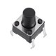thumbnail image 1 of Interruptor de botón táctil momentáneo DIP de 6x6x8mm, 100 piezas, 1 of 4