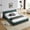 Blue-Green, variant on Harper & Bright Designs Queen Size Upholstered Bed Frame with Headboard and Solid Frame, Modern Chenille Platform Bed for Bedroom, Beige
