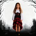 thumbnail image 3 of LYHaoo Girls Child Outfits For Halloween Medieval Outfit For Girls Seafaring Adventure Dress,Dress Up Outfits(8-9 Years), 3 of 7