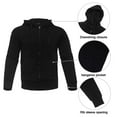 thumbnail image 3 of AKsit Men's Sweatsuit 2 Piece Hoodie Tracksuit Set Jogging Suits Outfit Everyday Casual Wear Fashion Activewear Zip Warm Tracksuit Sports Set Black 3XL, 3 of 5
