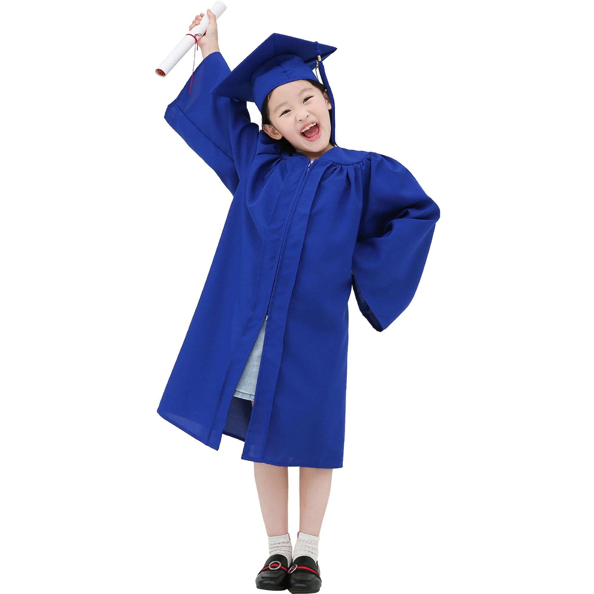 GraduationMall Unisex Deluxe Master Graduation Gown Cap 2024 Tassel Package