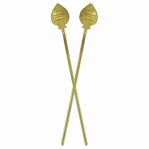 Swadeshi Desire Golden Brass Lord Muruga Vel Idol for Pooja- Micro Vel (2)