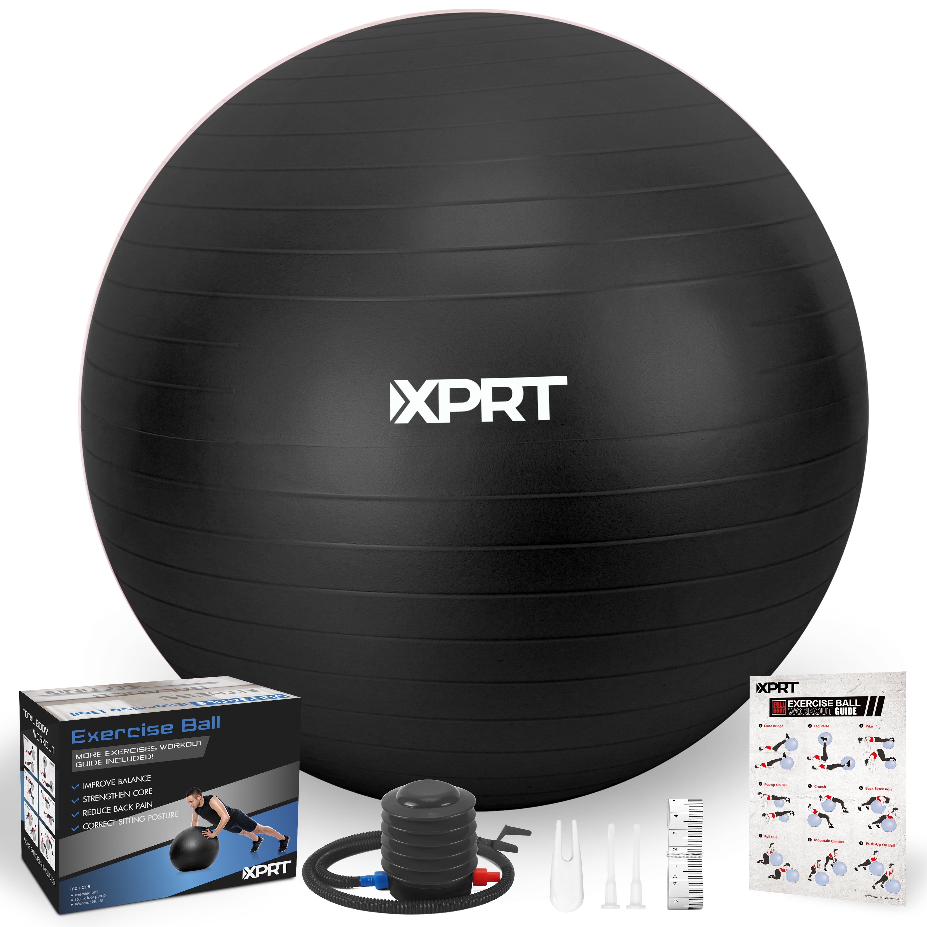 Yoga Fitness Balance Ball 55/65/75cm  Workout Exercise ball Anti Burst With Pump 