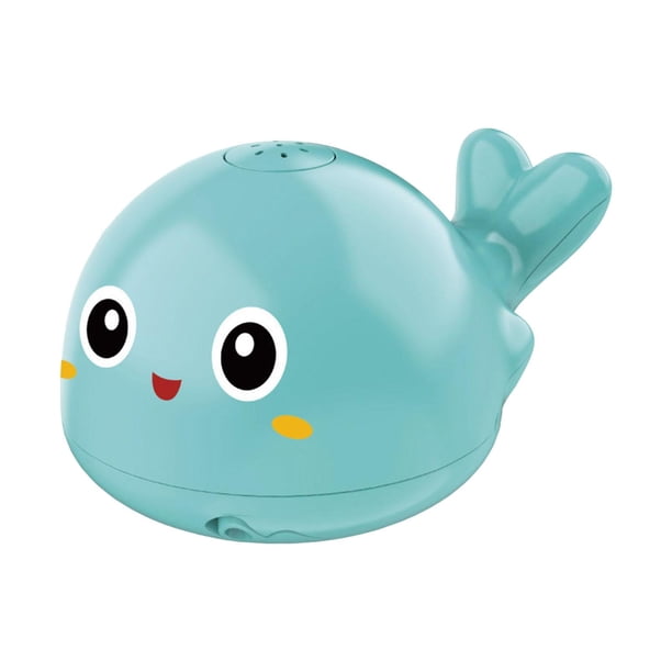 Inducción automática Agua Baño Agua Juguetes Ballena Baño Juguete Baño Eléctrico Animal Juguete para Niño Niña Niño Tiempo de baño Bañera Azul Sunnimix juguetes de baño