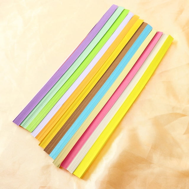 VERDANVERSE 12Pcs Five Star Origami Paper Strips Assorted Color For Festivals And Celebration Craft Enthusiasts Students