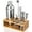 Silver Cobbler, variant on 10-Piece Stainless Steel Cocktail Shaker Set, 18/8 Food-Grade Bartender Tools with Bamboo Stand, Rust-Proof & Dishwasher Safe, Ideal Gift for Men