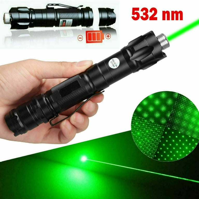 Powerful 10 Miles Range 532nm Green Laser Pointer Pen Visible Beam Lazer  Light