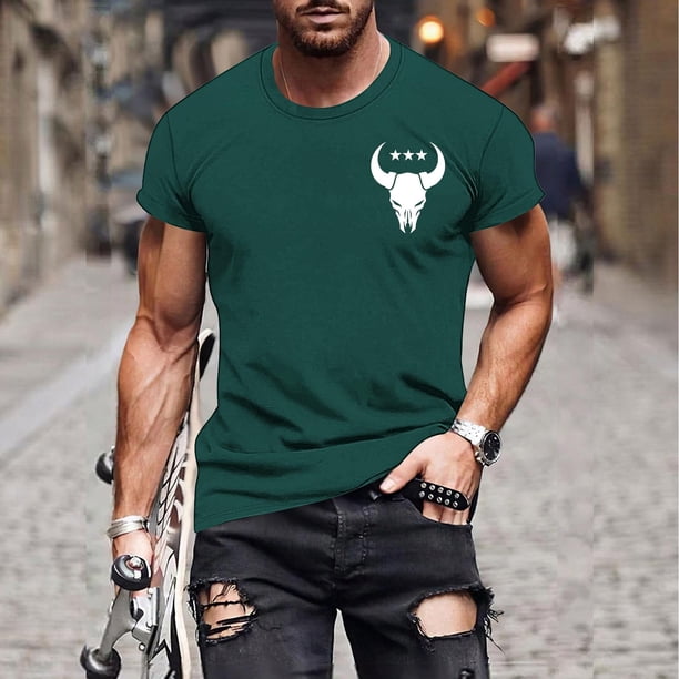 Tops para hombre, blusas y camisas de cuello redondo y manga corta para hombre, camisetas casuales de moda para hombre, blusas deportivas de cuello redondo y manga corta, blusas de poliéster para homb