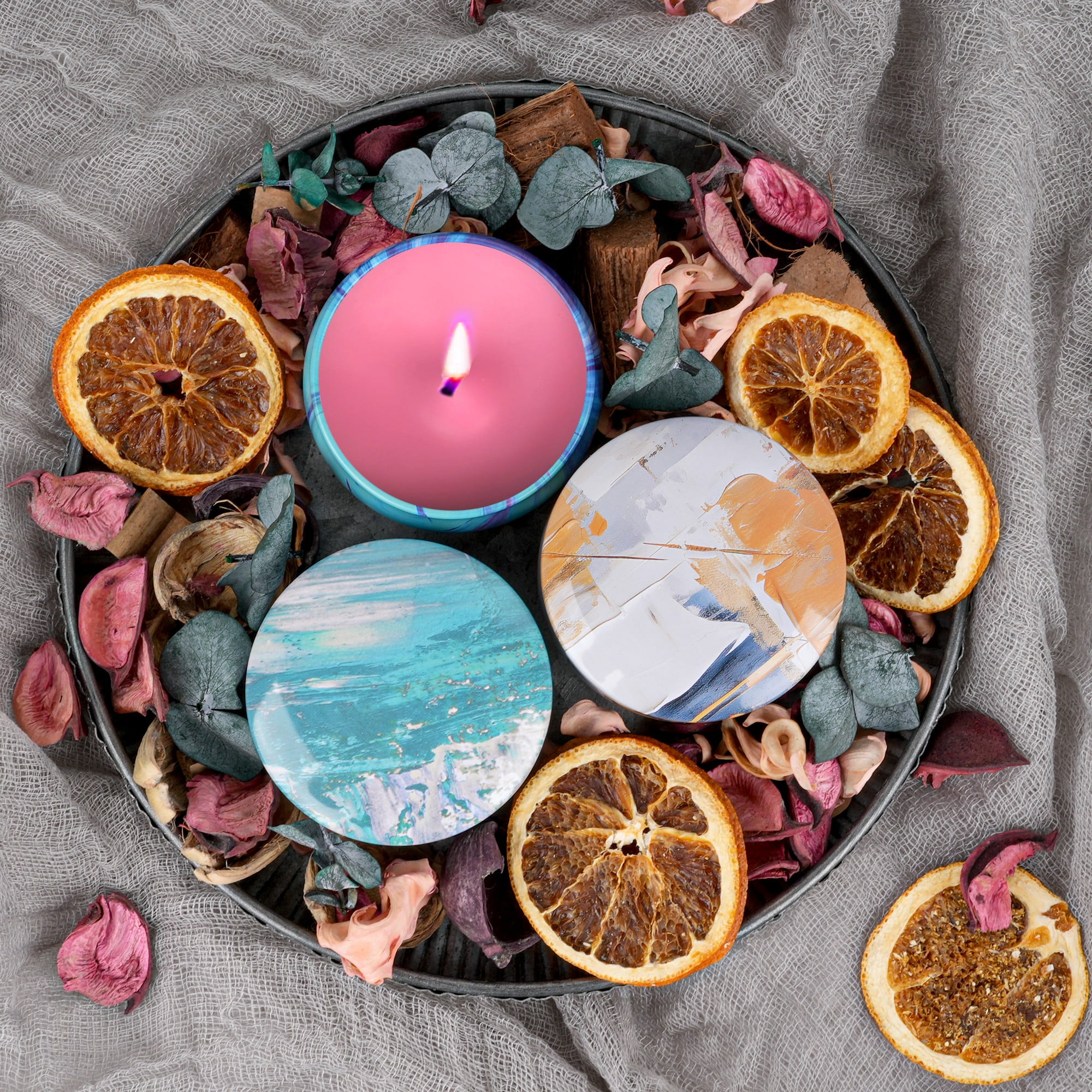 Giphtpoeet Candle Making Kit with Wax Melter Complete Candle Making Supplies, Including Soy Wax, Melting Pot Rich Scents and Dyes