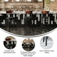 thumbnail image 2 of Flash Furniture Wright 31.875"H Square Full Back Restaurant Dining Barstool, Walnut/Black, 2 of 3
