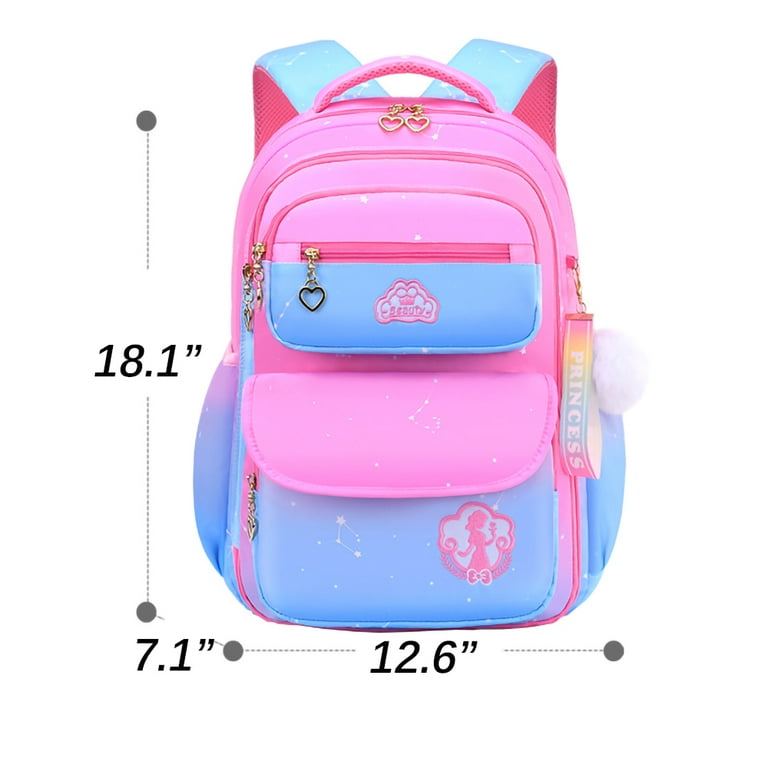 Lvelia School Bag for Girls,School Backpacks for Kids,Cute Bookbags,Pink 