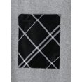 thumbnail image 5 of Ensemble de Pyjama T-Shirt Imprimé à Carreaux & Pantalons & Shorts pour Hommes, 5 of 5
