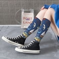 thumbnail image 5 of Daiia Sports Socks Marine Nautical Printed Novelty Crew Socks for Men Women Knee High Socks Cotton Socks Soft & Breathable Support Unisex Socks, 5 of 9