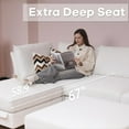 thumbnail image 5 of LLappuil Modular Sectional Sofa, 6 Seat Modular Sectional Sofa with Storage, Oversized Deep Seat Chenille Sofa for Living Room, 5 of 10