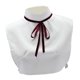 thumbnail image 1 of Pajarita de cinta Cuello alto Cuello decorativo elegante para ropa deportiva Suéter Trabajo, 1 of 9